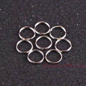 Wholesale Metal 10-15MM Keyrings 100pcs