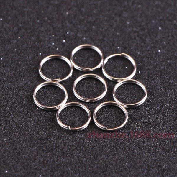Wholesale Metal 10-15MM Keyrings 100pcs