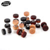 Wholesale Hip Hop Rock Round Wood Earrings