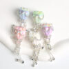 Wholesale Cat Eye Love Crown Beads Full of Diamond Hot Air Balloon Tassels Acrylic Beads