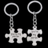 3935043774_679221165 Wholesale Alphabet Puzzle Couple Zinc Alloy Keychain