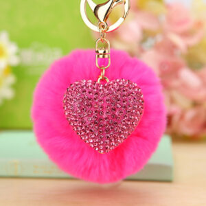 Rose Red Love + Rose red fur ball / Single opp bag packaging