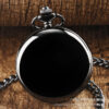 Wholesale Classic Black Reversible Vintage Quartz Pocket Watch