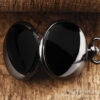 Wholesale Classic Black Reversible Vintage Quartz Pocket Watch