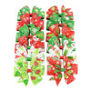 3975111738_199313434 Wholesale New Christmas Ribbed Rib with Six Ears Bow Fabric Children's Hair Clips