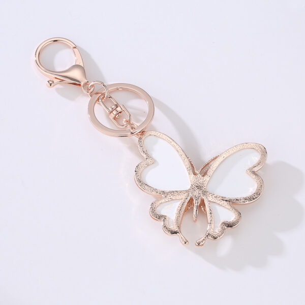 Wholesale Butterfly Metal Diamond Keychain