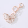 Wholesale Butterfly Metal Diamond Keychain
