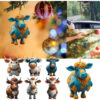 Wholesale Colorful Cartoon Cow Car Christmas Tree Decorations