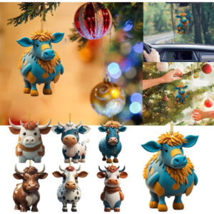 39a8e33df031e19a4bb0ffffefd331a1 Wholesale Colorful Cartoon Cow Car Christmas Tree Decorations