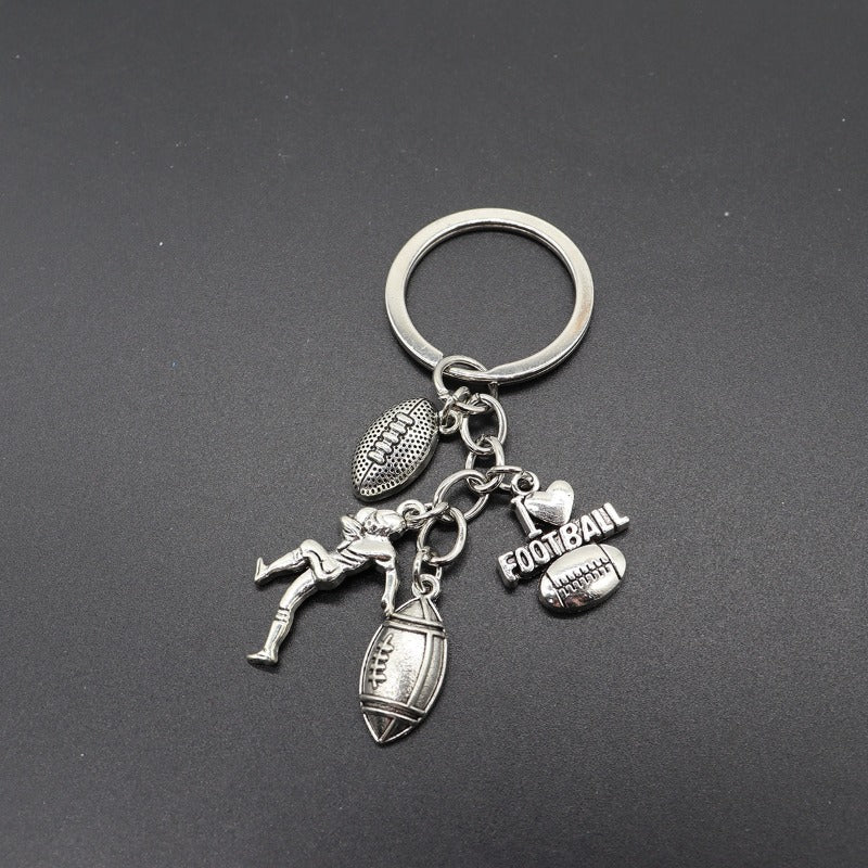 Wholesale Srts Basketball Tennis Ice Hockey Weightlifting Gymnastics Keychains