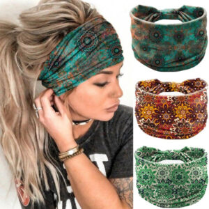 3d1aab275262120b74164ca27974b71e Wholesale Bohemian Personality Mandala Flower Elastic Sweat-absorbent Wide Brim Headband