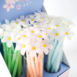 Wholesale Flower Soft Silicone Gel Pen
