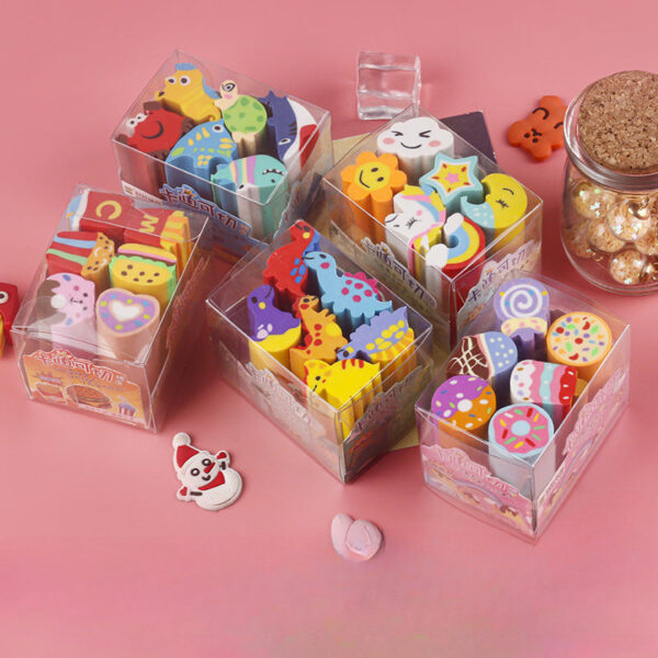 Wholesale Children's Small Animal Desserts Simulation Cartoon Rubber Eraser