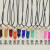 Wholesale Pendant Leather Cord Hexagon Pillar Resin Necklaces