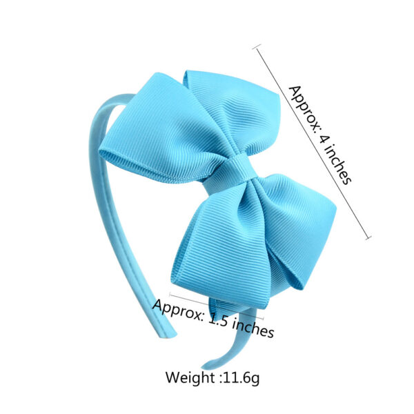 Wholesale Polyester Rib Kids Bow Headband