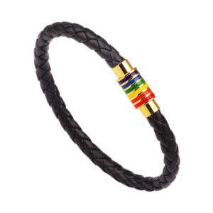 Black gold buckle