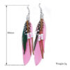Wholesale Bohemian Tassel Beads Feather Earrings