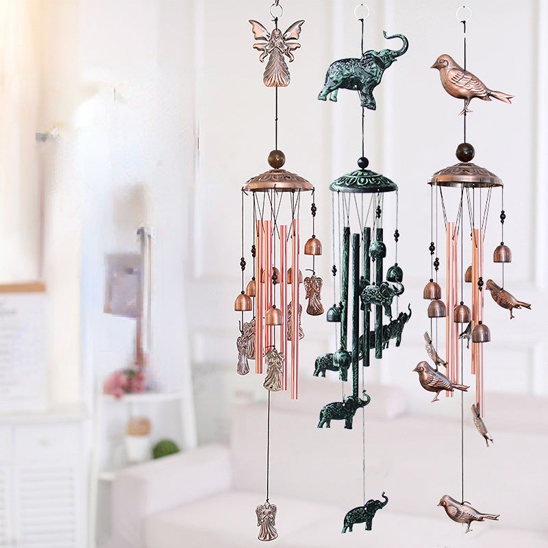 Wholesale Butterfly Bird Sea Turtle Wrought Iron Wind Chime