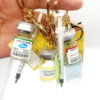 Wholesale Simulation Creative Medicine Bottle Vaccine Keychain