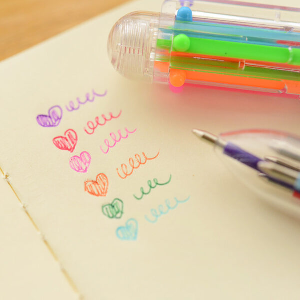 Wholesale Cute Multi-color Plastic Ballpoint Pens
