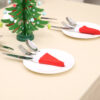 Wholesale Santa Hat Cutlery Set Ornaments