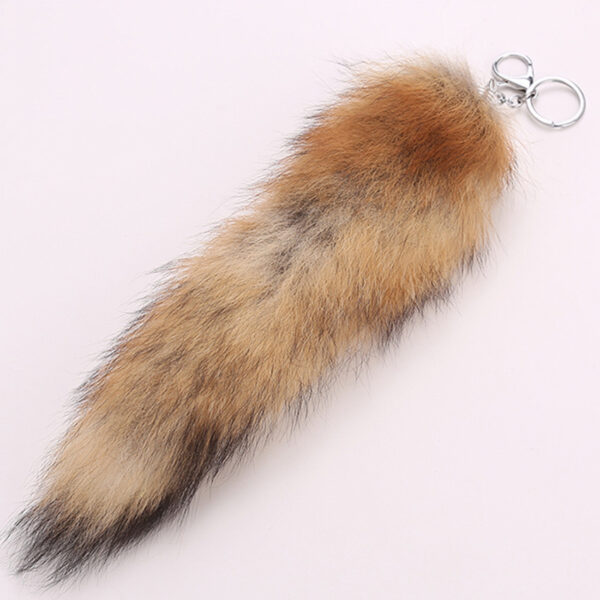 Wholesale Fox Tail Plush Keychain