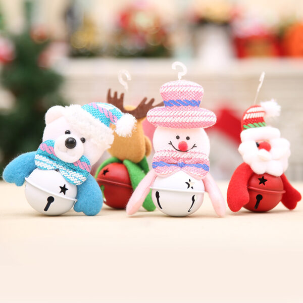 4321166175_826251901 Wholesale Polyester Christmas Tree Doll Bell Pendant