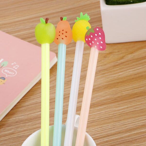4363974416_708632043 Wholesale Creative Fruit Gel Pens Learning Stationery Office Supplies Plastic Signature Pens