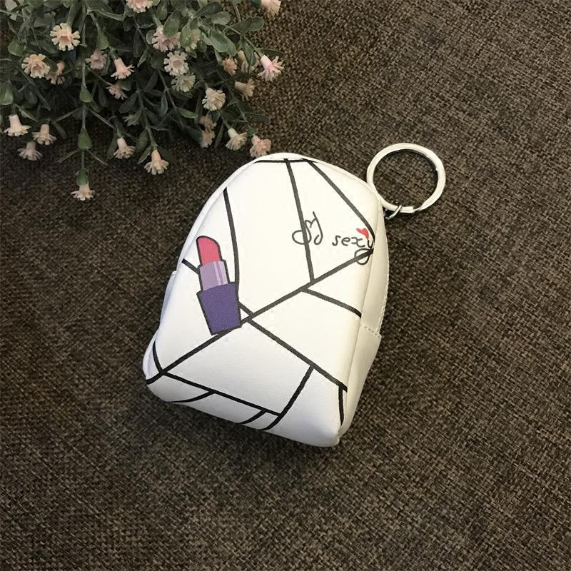 Wholesale Minimalist Zipper PU Zero Wallet Keychain