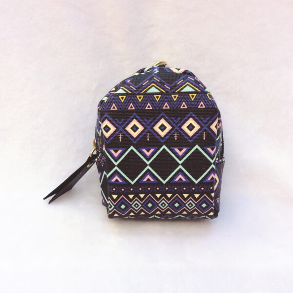Wholesale PU Aztec Ethnic Mini Coin Purse Keychain