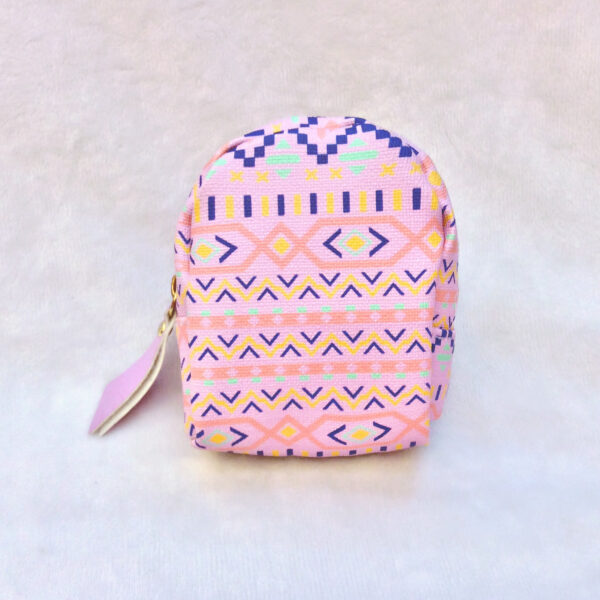 Wholesale PU Aztec Ethnic Mini Coin Purse Keychain