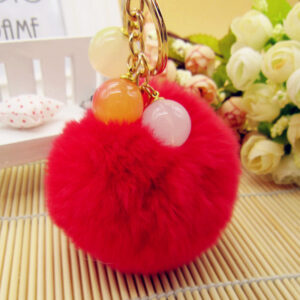 Big red (8cm fur ball) / Single opp bag packaging