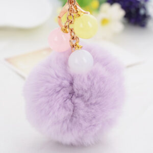 Violet (8cm fur ball) / Single opp bag packaging