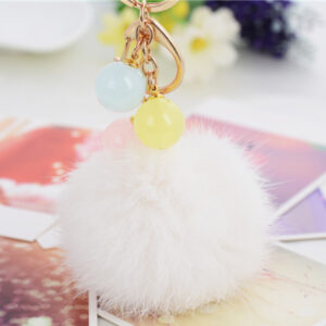 White (8cm hair ball) / Single opp bag packaging