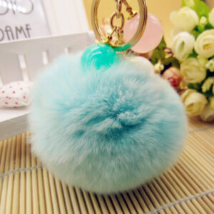 Sky Blue (8cm fur ball) / Single opp bag packaging