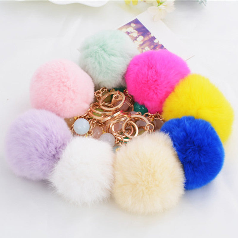 Wholesale Cute Plush Car Key Chain Ring
