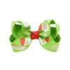 Wholesale Christmas children's printed bow baby polyester rib tape hair accessories