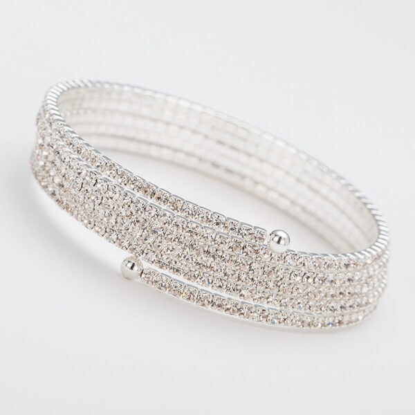 Wholesale Wire Elastic Rhinestone Bracelet