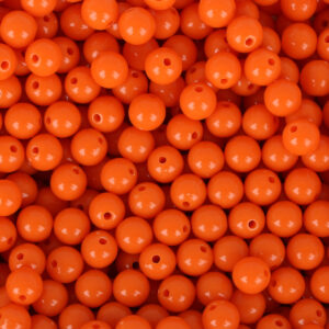 orange red / About 8mm, hole diameter about 1.8mm, about 100 pieces/pack
