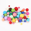 Wholesale Round Candy Colored Acrylic Beads