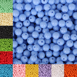 Wholesale Round Candy Colored Acrylic Beads