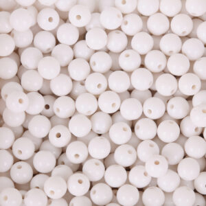 White / About 8mm, hole diameter about 1.8mm, about 100 pieces/pack