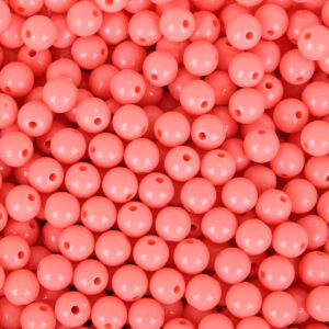 Coral Red / About 6mm, hole diameter about 1.5mm, about 200 pieces/pack