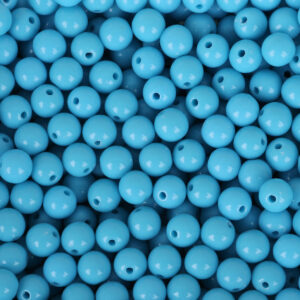 lake blue / About 8mm, hole diameter about 1.8mm, about 100 pieces/pack
