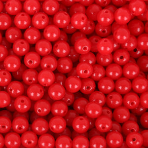big red / About 8mm, hole diameter about 1.8mm, about 100 pieces/pack