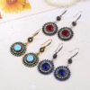 Wholesale Vintage Bohemian Sunflower Alloy Earrings