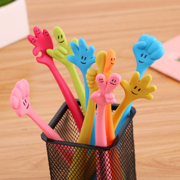 Wholesale Plastic Emoji Finger Ballpoint Pen
