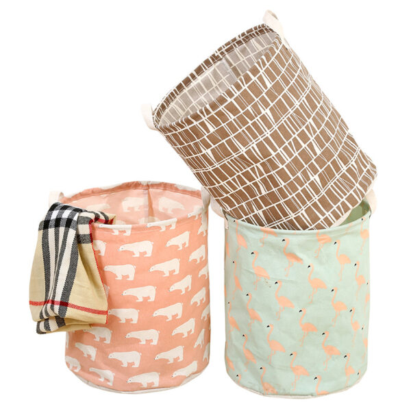 4583870675_1079666225 Wholesale Cotton and Linen Large Capacity Foldable Storage Baskets