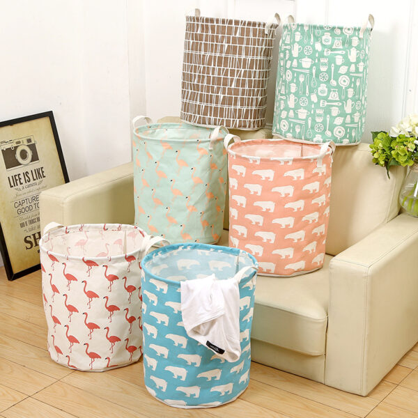 4583885200_1079666225 Wholesale Cotton and Linen Large Capacity Foldable Storage Baskets