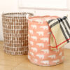 4588266386_1079666225 Wholesale Cotton and Linen Large Capacity Foldable Storage Baskets